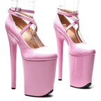 9-Inch Gradient Platform Heels | Ankle Strap