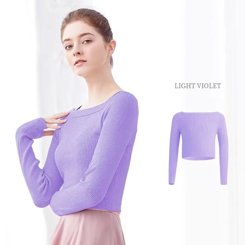 Ballet Knit Sweater | Cropped Warm-Up | M–XL