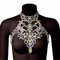 Crystal AB Stone Chest Necklace | Belly Dance