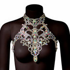 Crystal AB Stone Chest Necklace | Belly Dance
