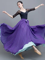 Gradient Color-Block Flamenco Skirt | Big Swing | XS-XL