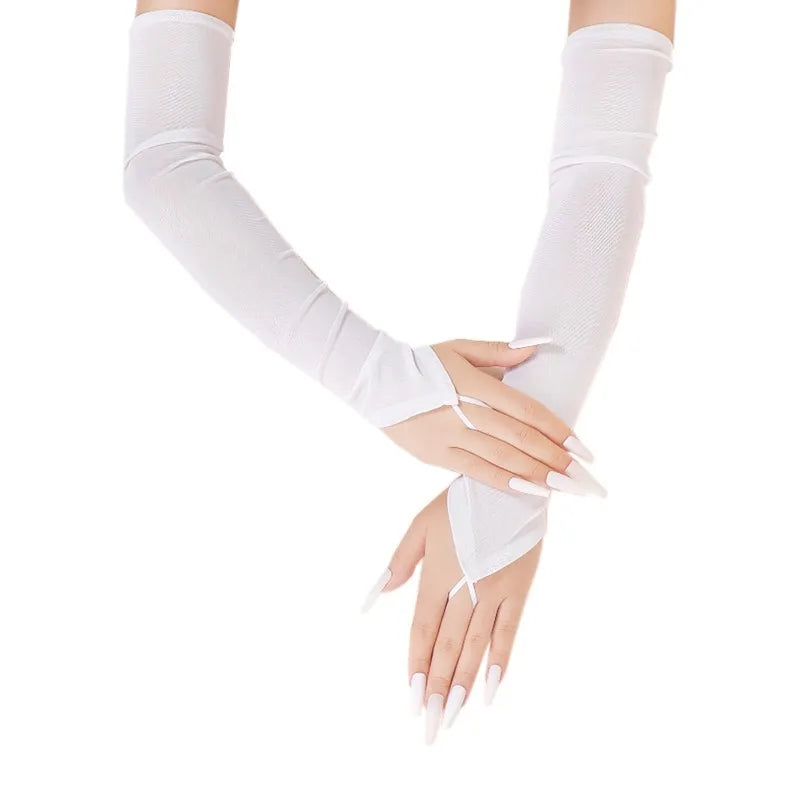 Sheer Finger-Loop Arm Sleeves | Stage