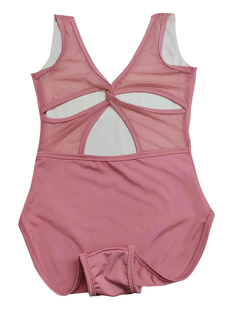 Women's Ballet Leotard | Cross-Back Cutout | Dance & Gymnastics | 4 Colors