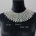 7-Layer Crystal Cascade Necklace - Statement Performance Jewelry