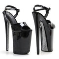 23CM Patent Glitter Platform Pole Dance Heels - 9 Inch High Heel Performance Sandals