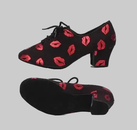 Women's Latin Dance Shoes - Professional Ballroom Sneakers