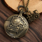 Steampunk Pocket Watch | Steam Train Detail