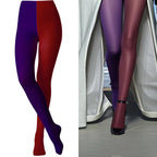 Two-Tone Colorblock Tights | Dopamine Colors | 27 Combos