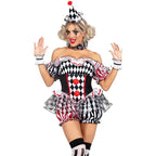 Sexy Clown Jester Costume | 7-Piece Circus Set | S–XL