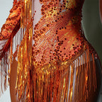Luxe Rhythm Fringe & Rhinestone Performance Set — Multi‑Color Variants (One Size Fits S–XL)