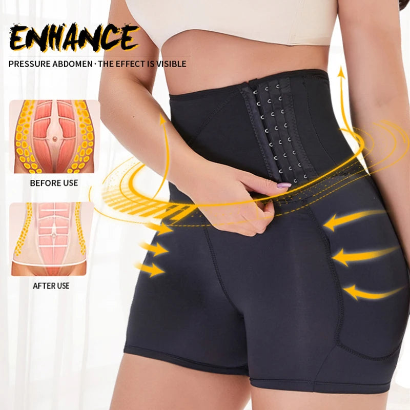 Butt & Hip Enhancer | High-Waist Padded Shorts