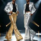 Men's Metallic Flares | Disco Bell-Bottoms