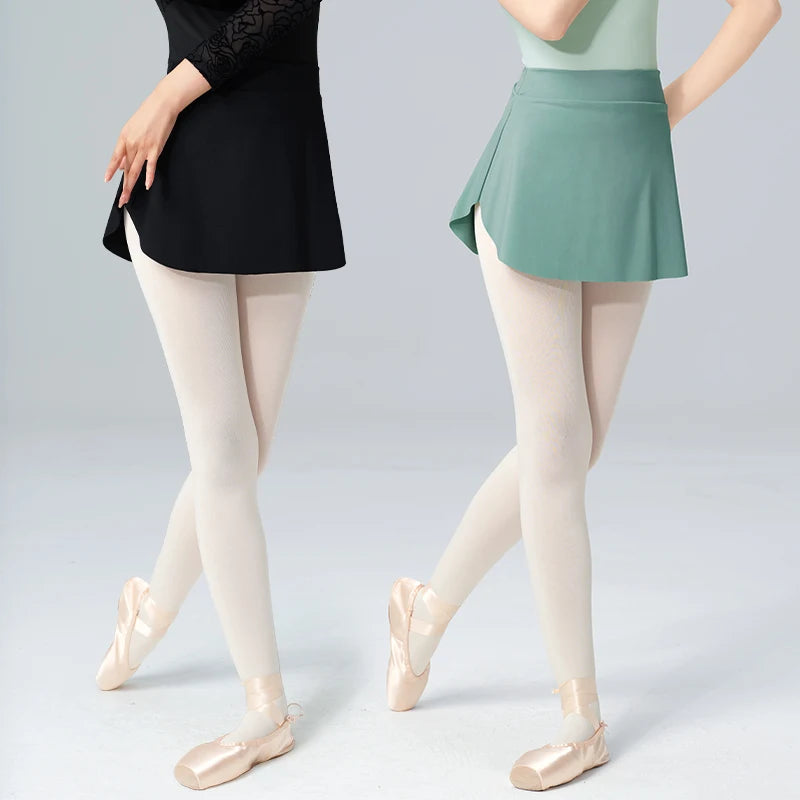 Curved Ballet Wrap Skirt | Side Split | Women | S–XXL