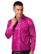 Men's Sequin Shirt | Long-Sleeve Sparkle