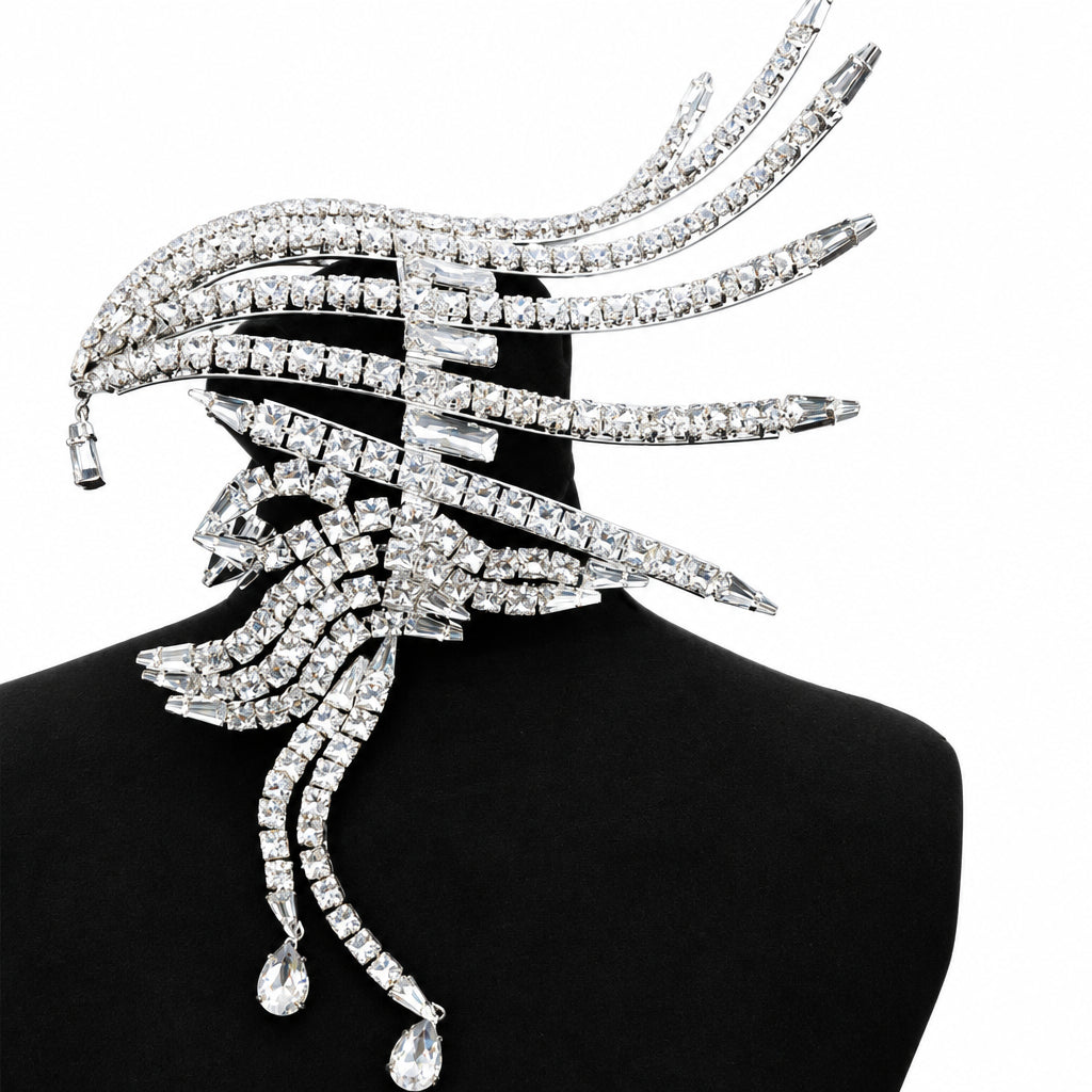 Rhinestone Headpiece | Dramatic Spiked Crown
