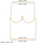 Rhinestone Body Chain | Heart & Flower | Gold & Silver