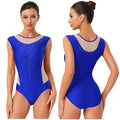 Prism Rhinestone Mesh Performance Bodysuit