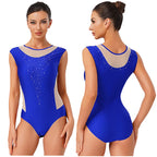 Prism Rhinestone Mesh Performance Bodysuit