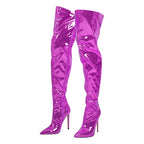 Metallic Over-the-Knee Stiletto Boots | Drag & Stage