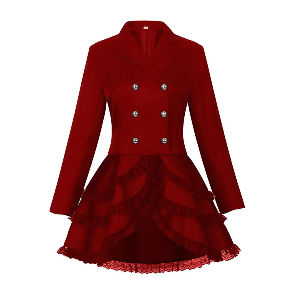 Steampunk Coat | Lace-Trimmed Victorian Style