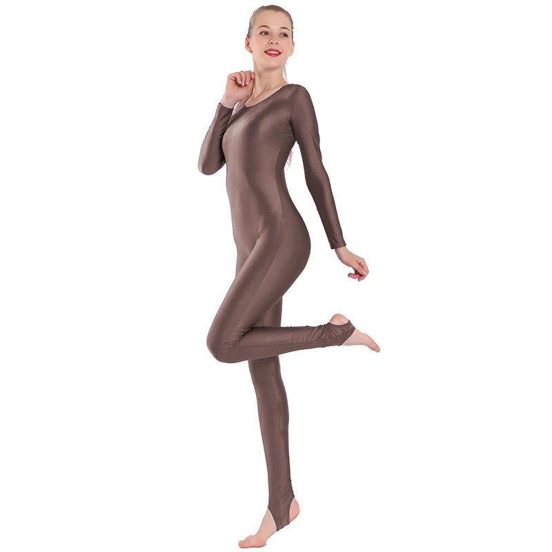 Dance Unitard | Long-Sleeve Scoop Neck