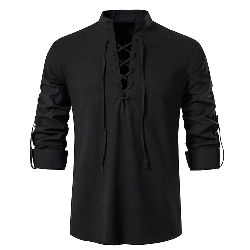 Lace-Up Renaissance Shirt | Men's Costume