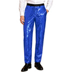 Men's Sequin Disco Pants | Elastic Waist | Side Pockets