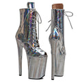 9-Inch Holographic Ankle Boots