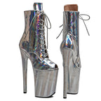 9-Inch Holographic Ankle Boots