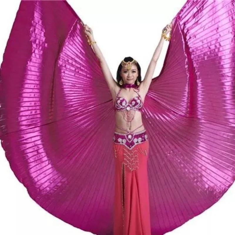 Belly Dance Wings | Pleated | Adjustable Sticks