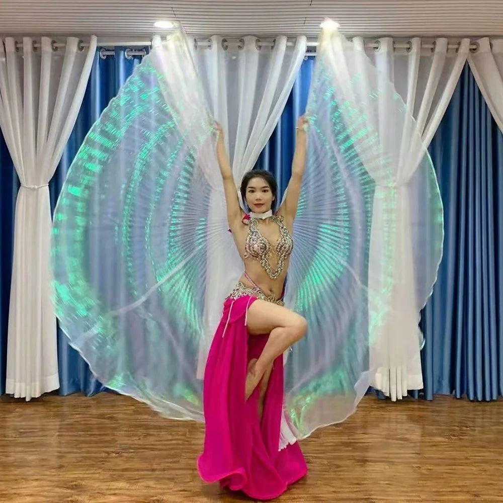 Belly Dance Isis Wings | Iridescent | Split & Solid