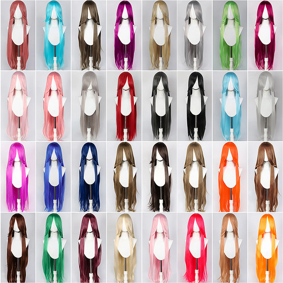 Long Straight Wig | Fringe | 100 cm