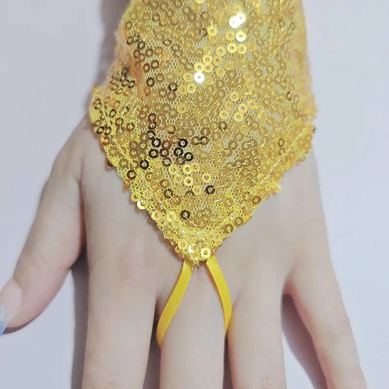 Fingerless Lace Gloves | Sequin Sparkle