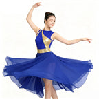 Lyrical Praise Dance Dress | Asymmetric Hem | Multi-Color