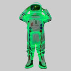 LED Luminous Space Suit - Remote Control Light Up Performance Costume