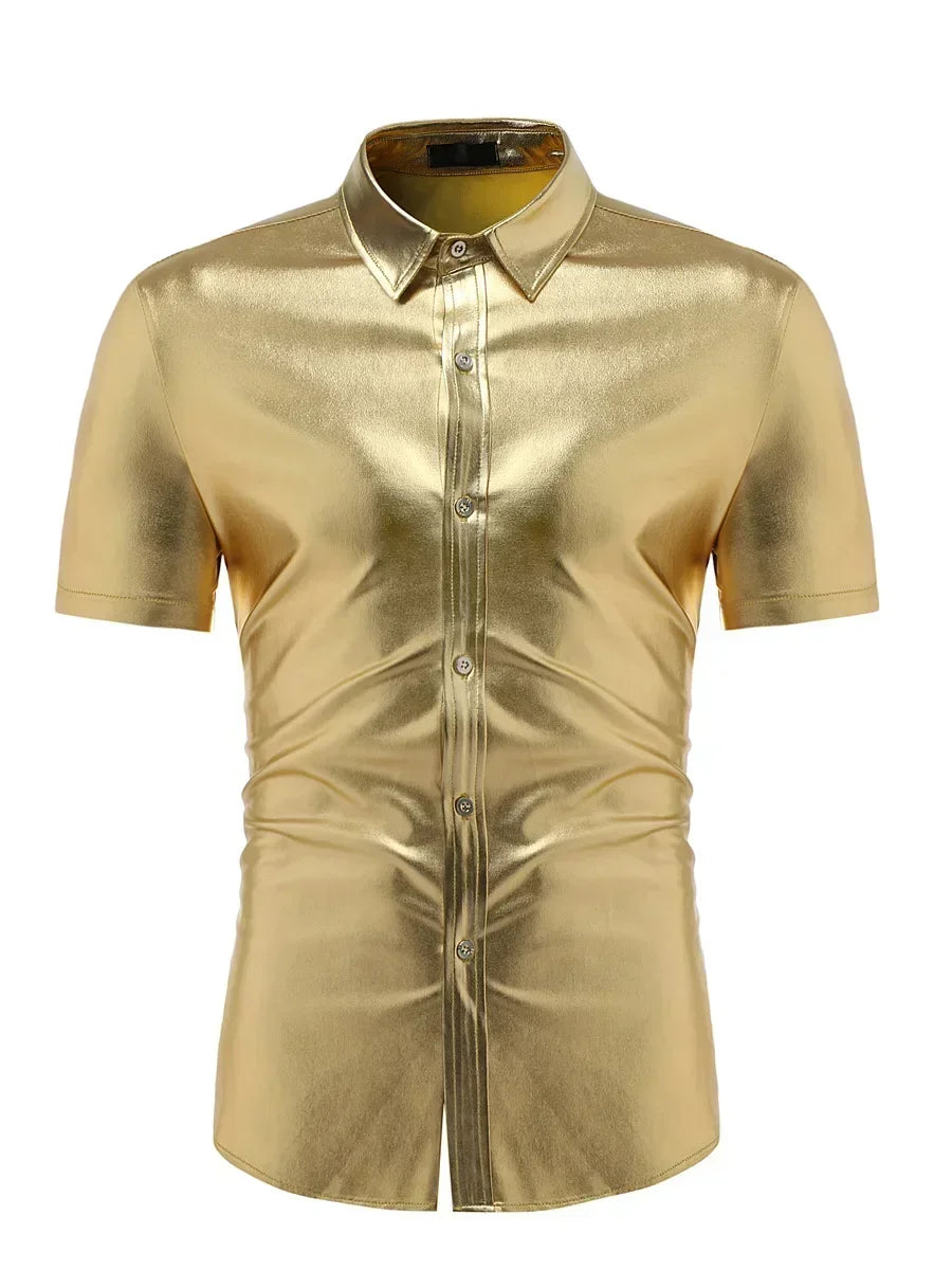 Men's Metallic Shirt | Short-Sleeve Shine