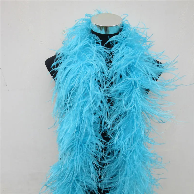 Ostrich Feather Boa | 2 Meters | 6-Layer Fluffy | Performance