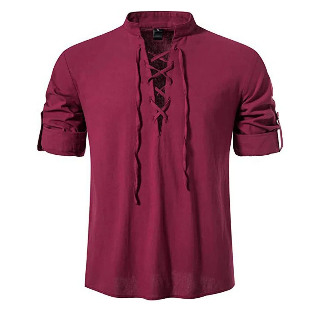 Lace-Up Renaissance Shirt | Men's Costume