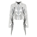 Metallic Fringe Stage Jacket | Cropped