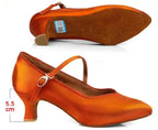 Satin Ballroom Dance Shoes | Closed Toe | 5.5cm & 7.5cm Heel