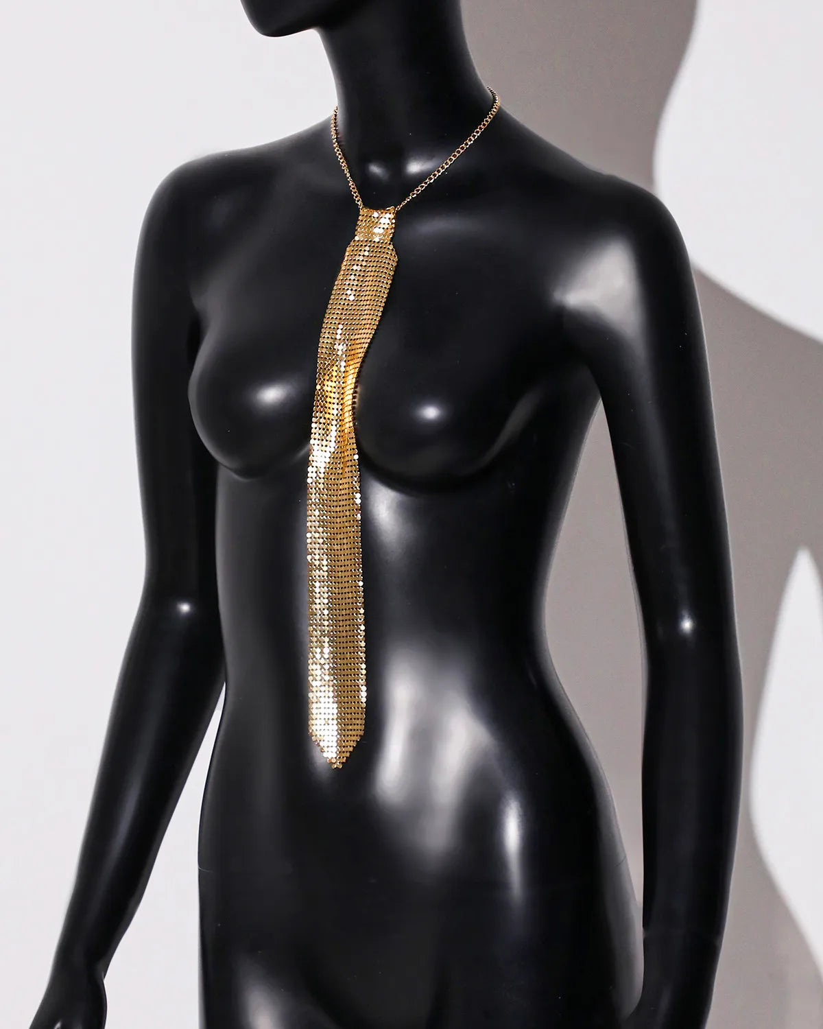 Rhinestone Crystal Neck Tie Necklace - Luxury Diamond Collar