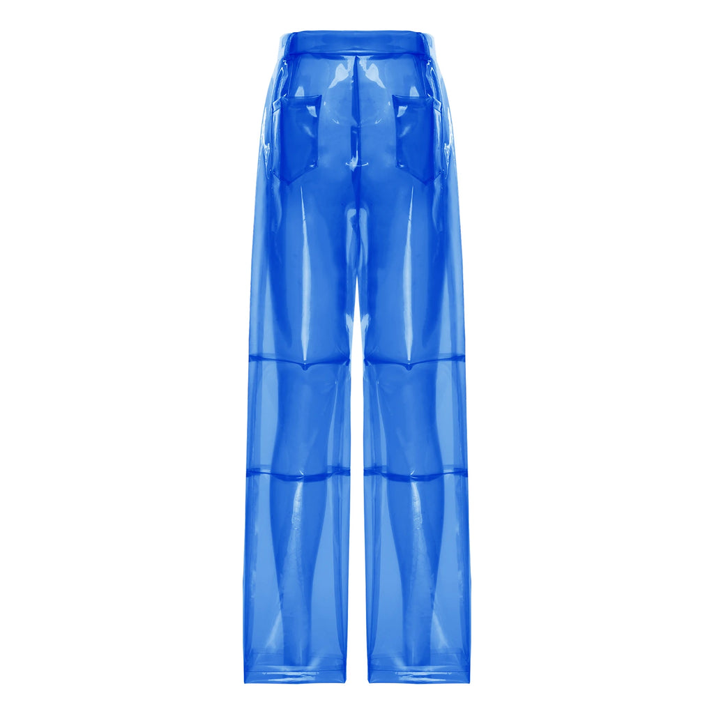Transparent Trousers | Wide-Leg Color