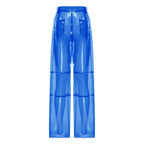 Transparent Trousers | Wide-Leg Color