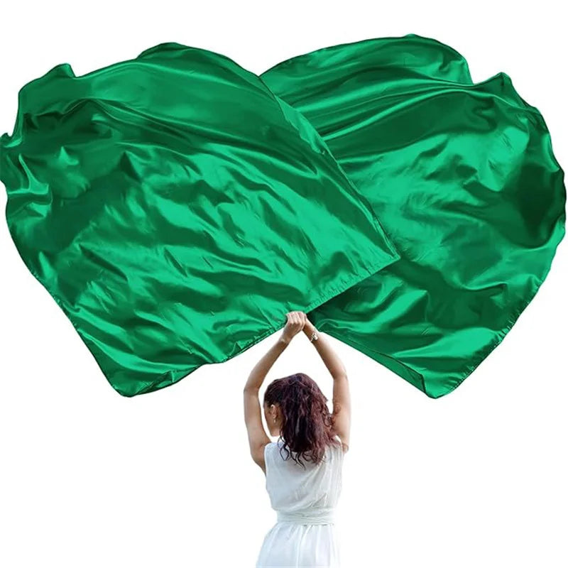 Praise Worship Dance Flags | Set of 2 | Silk Chiffon