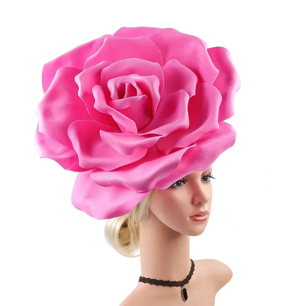 Oversized Rose Fascinator Headband | 40cm | Showgirl | 19 Colors