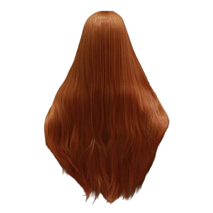 30" Ginger Orange Straight Lace Front Wig – Mixed Color