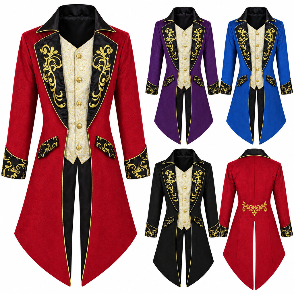 Steampunk Tailcoat | Gold Scrollwork
