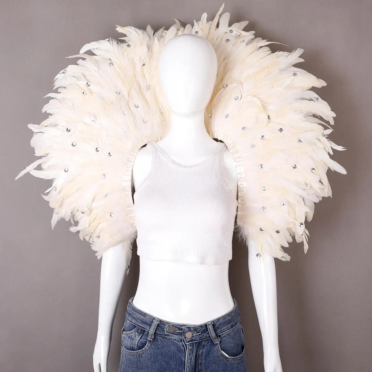 Oversized Feather Shoulder Wrap | Carnival & Stage | 29 Colours