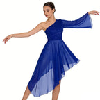 Lace Chiffon Praise Dance Overlay