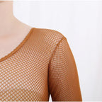 Fishnet Bodysuit Stocking — Full-Body Dance Jumpsuit